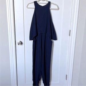 Bar III Jumpsuit, Sleeveless, Navy Blue